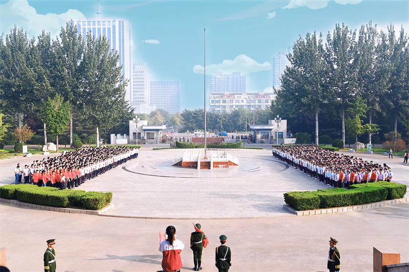 昌邑市文山中学与学子书:我在文山等你们!