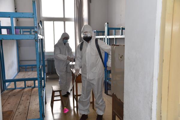 我校举行开学疫情防控模拟演练！